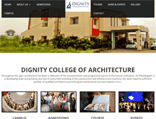 Tablet Screenshot of dignitycollege.com